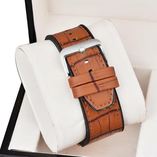 SWADESI STUFF Analog Quartz Wrist Watch for Men and Boys | Stylish Leather Strap | Classic Round Dial | Luxury Fashion Timepiece | Elegant Casual & Formal Wear Accessory