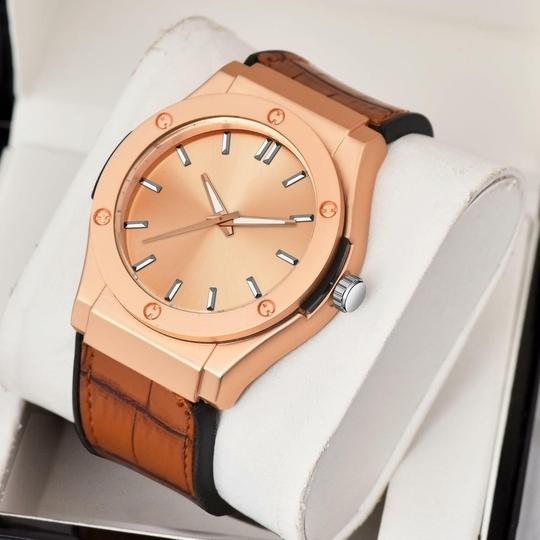 SWADESI STUFF Analog Quartz Wrist Watch for Men and Boys | Stylish Leather Strap | Classic Round Dial | Luxury Fashion Timepiece | Elegant Casual & Formal Wear Accessory