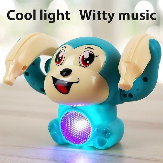 Childgossip Premium Quality Dancing and Spinning Monkey Toy With Light And Music (Multicolor)