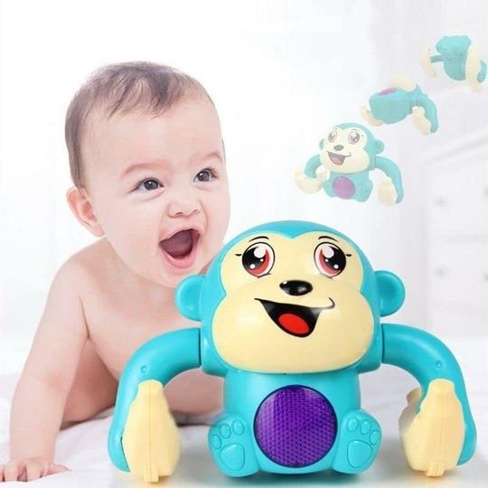 Childgossip Premium Quality Dancing and Spinning Monkey Toy With Light And Music (Multicolor)