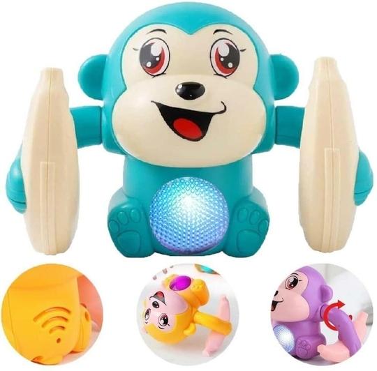 Childgossip Premium Quality Dancing and Spinning Monkey Toy With Light And Music (Multicolor)