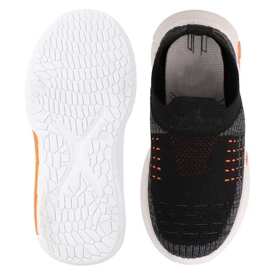 LEVOT FLYNET Walking Shoes Velcro Running Shoes Out door unisex shoes shoes For Boys & Girls(15-20 Months)-BLACK