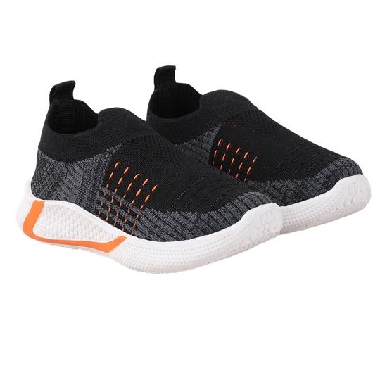 LEVOT FLYNET Walking Shoes Velcro Running Shoes Out door unisex shoes shoes For Boys & Girls(15-20 Months)-BLACK