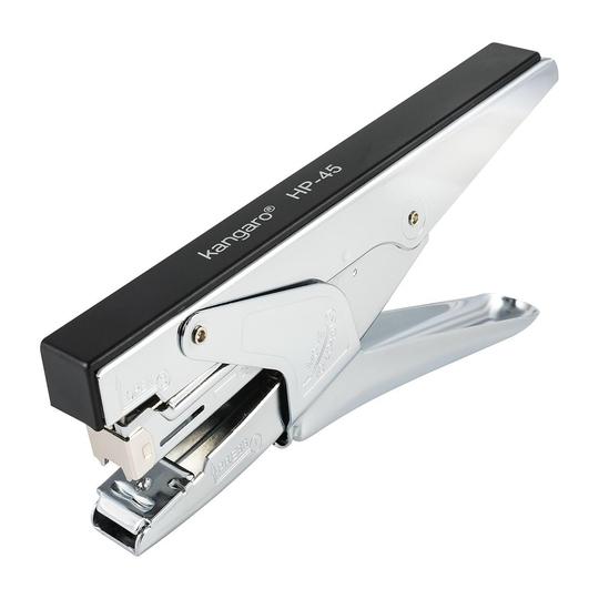 Kangaro Desk Essentials HP-45 All Metal Stapler | Standard Stapler with Quick Loading Mechanism | Sturdy & Durable for Long Time Use | Color May Vary, Pack of 1