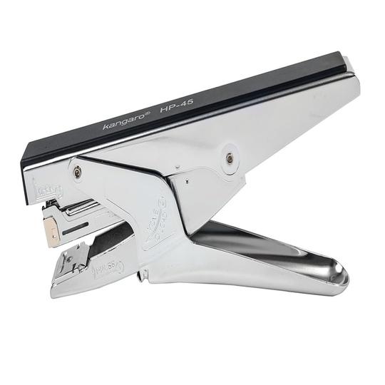 Kangaro Desk Essentials HP-45 All Metal Stapler | Standard Stapler with Quick Loading Mechanism | Sturdy & Durable for Long Time Use | Color May Vary, Pack of 1