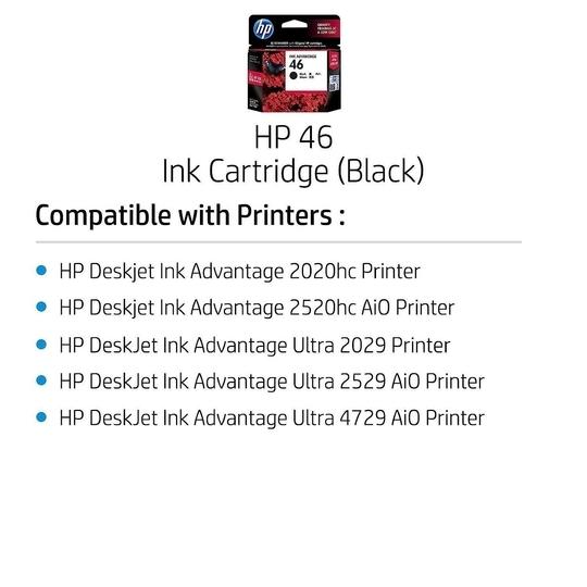 HP 46 Ink Cartridge (Black)