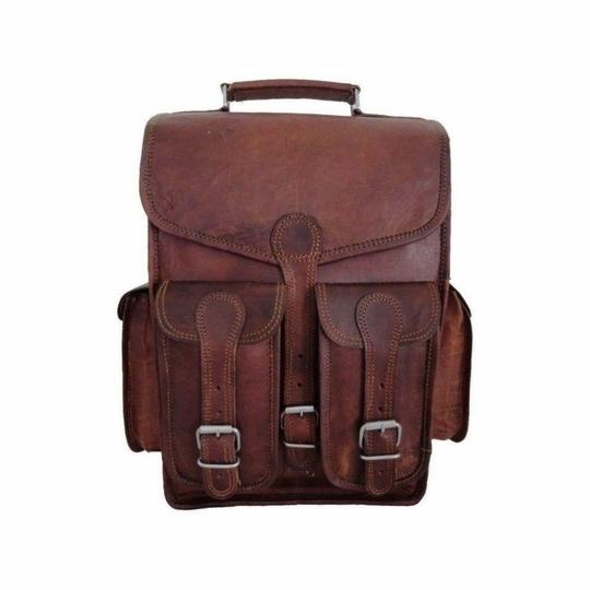 Pranjals House Leather Brown Messenger Bag For Men