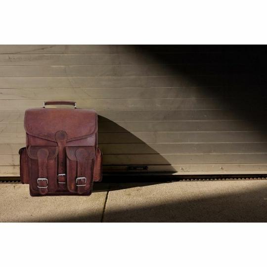 Pranjals House Leather Brown Messenger Bag For Men