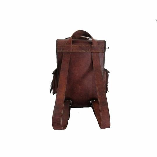 Pranjals House Leather Brown Messenger Bag For Men