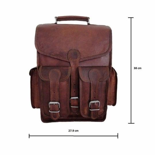 Pranjals House Leather Brown Messenger Bag For Men