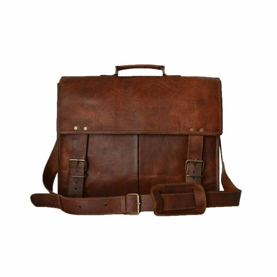 Pranjals House Leather Cocoa Brown Messenger Bag