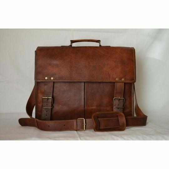 Pranjals House Leather Cocoa Brown Messenger Bag