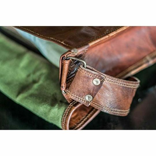 Pranjals House Leather Cocoa Brown Messenger Bag