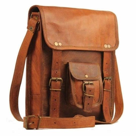 Pranjals House Leather Sling Bag For Men And Women - 13 Inch