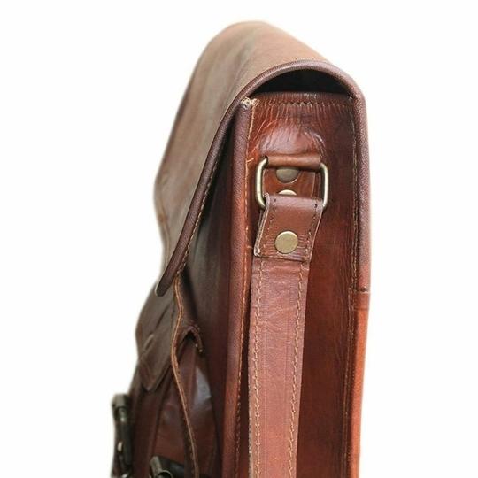 Pranjals House Leather Sling Bag For Men And Women - 13 Inch