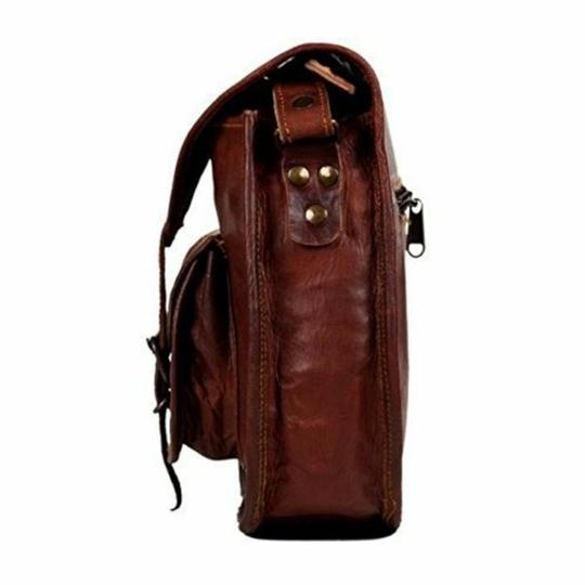 Pranjals House Leather Brown Handbag For Women