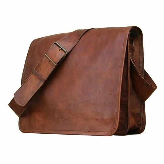 Pranjals House Leather Brown Shoulder Bag For Boys And Girls