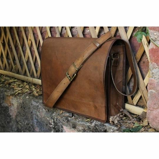 Pranjals House Leather Brown Shoulder Bag For Boys And Girls