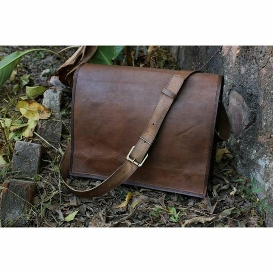 Pranjals House Leather Brown Shoulder Bag For Boys And Girls