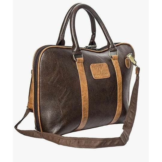 Pranjals House Leather Brown Messenger Bag - 15.6 Inch