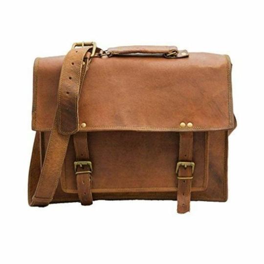 Pranjals House Leather Brown Messenger Bag