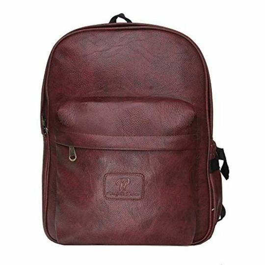 Pranjals House Leather Brown Laptop Backpack