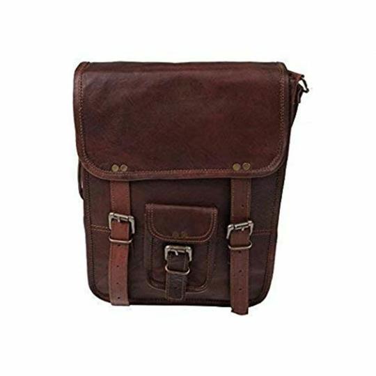 Pranjals House Leather Brown Sling Bag For Men And Women