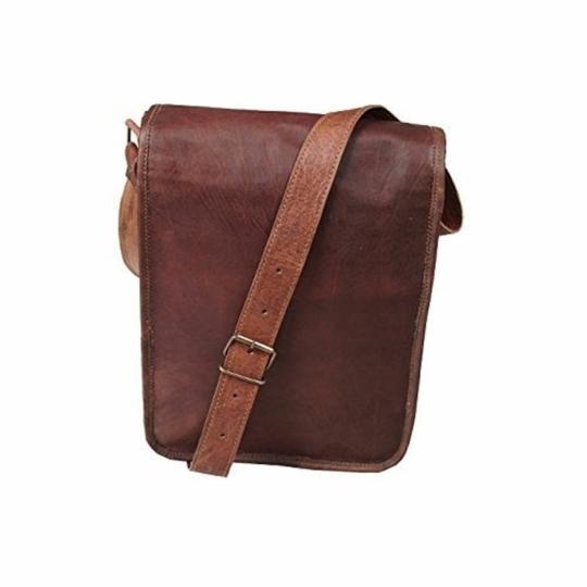 Pranjals House Leather Brown Sling Bag For Men And Women