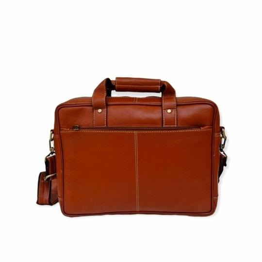 Pranjals House Leather Black Messenger Bag For Men And Women - 15 Inch