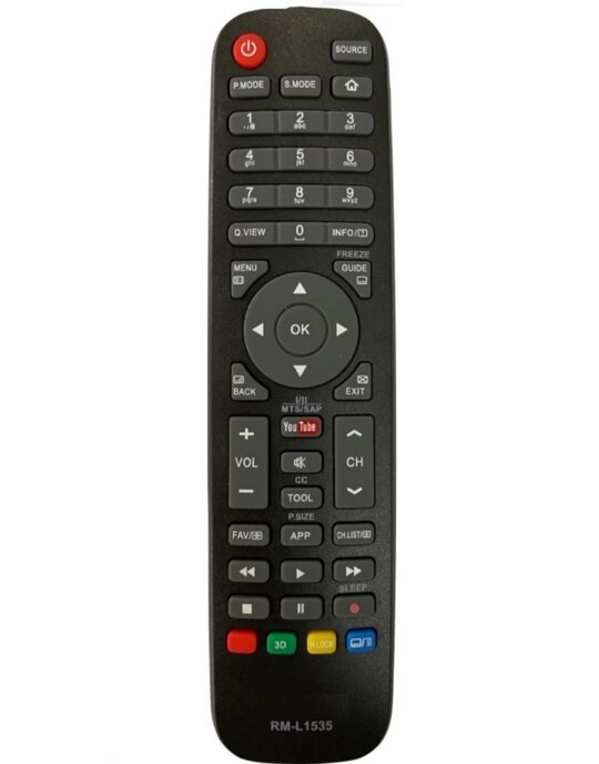 SUGNESH Remote compatible GTPL HD set top box remote (NewTvR-22)