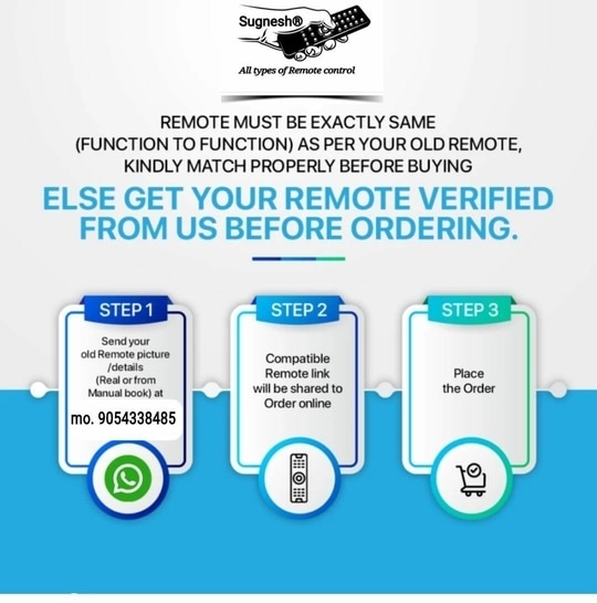 SUGNESH Remote compatible GTPL HD set top box remote (NewTvR-22)