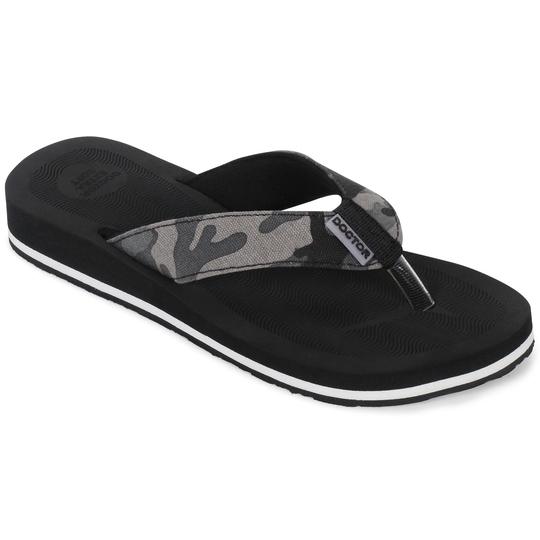 DOCTOR EXTRA SOFT House Slipper for Women's Camo | Pregnancy | Orthopaedic & Diabetic | Bounce Back Technology | Ultra softy |Memory Foam Cushion |Comfortable Footbed for Girls & Ladies Daily Use D-56-Black-6 UK