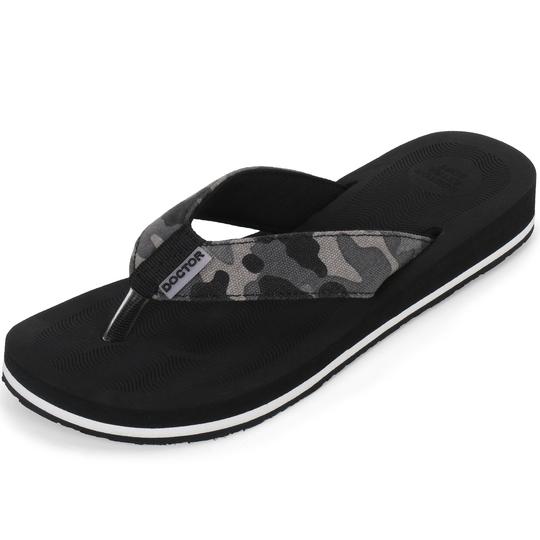 DOCTOR EXTRA SOFT House Slipper for Women's Camo | Pregnancy | Orthopaedic & Diabetic | Bounce Back Technology | Ultra softy |Memory Foam Cushion |Comfortable Footbed for Girls & Ladies Daily Use D-56-Black-6 UK