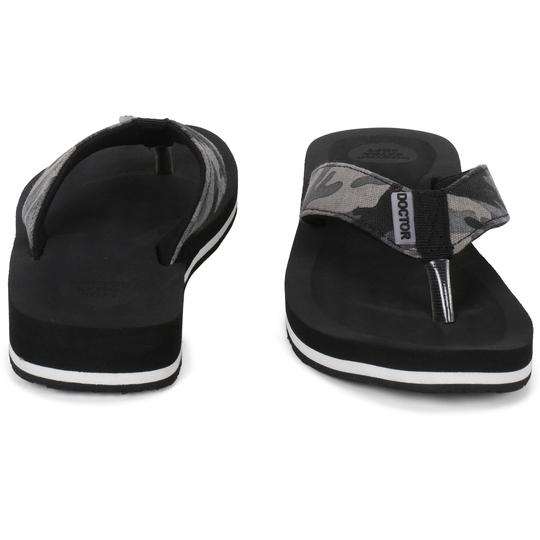 DOCTOR EXTRA SOFT House Slipper for Women's Camo | Pregnancy | Orthopaedic & Diabetic | Bounce Back Technology | Ultra softy |Memory Foam Cushion |Comfortable Footbed for Girls & Ladies Daily Use D-56-Black-6 UK