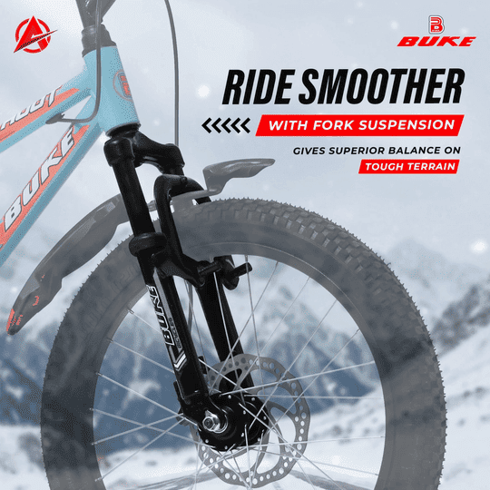 AVON Buke Hoot 20T Bicycle with Front & Rear Disc Brake, Fork Suspension For Boys 20 T (inch) Mountain Cycle (Single Speed, Blue, Rigid)