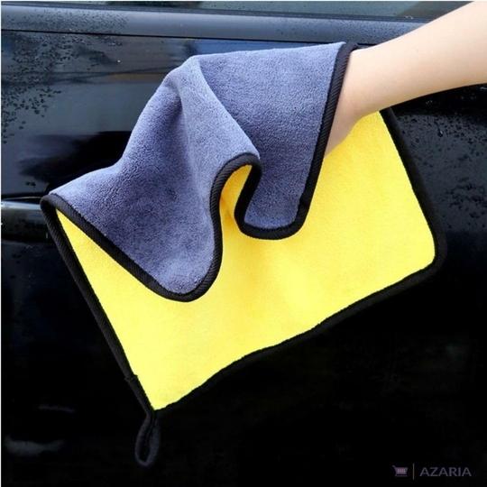 STACIA Car Accessices Cleaning 800 GSM Microfiber Towel for Car Cleaning and Detailing - Dual Sided, Extra Thick Plush Microfiber Cloth  (PACK OF 1)