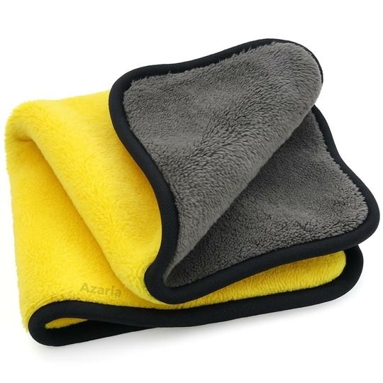 STACIA Car Accessices Cleaning 800 GSM Microfiber Towel for Car Cleaning and Detailing - Dual Sided, Extra Thick Plush Microfiber Cloth  (PACK OF 1)