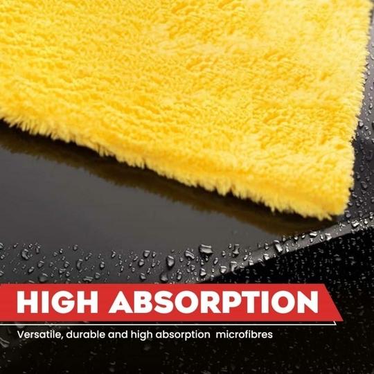 STACIA Car Accessices Cleaning 800 GSM Microfiber Towel for Car Cleaning and Detailing - Dual Sided, Extra Thick Plush Microfiber Cloth  (PACK OF 1)