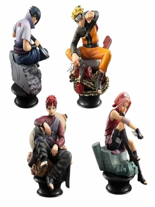 BAKA  Mini Action Figure, Office Desk & Study Table (7.5cm)(Pack of 6) Anime Character Collectible Model