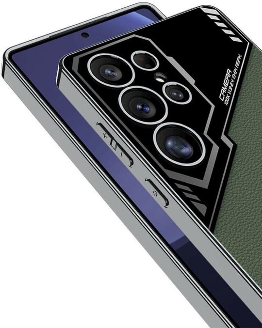 Clothemyphone Back Cover for Electro Design Case Compatible with Samsung Galaxy S25 Ultra (Green, Hard Case, Pack of: 1)