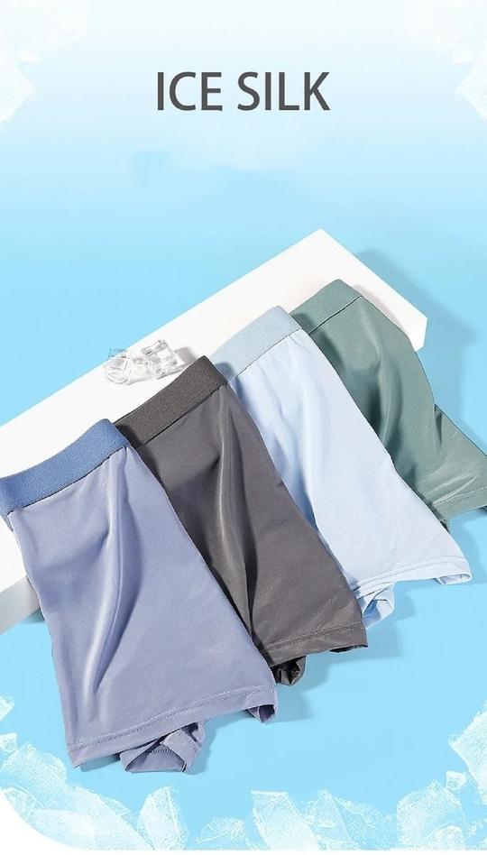 LAK 18 Mens Ultra Soft Lycra Material Ice-Silk Men Short | Underwear | Mens Brief Boxer Trunks | Multicolour (PACK OF 3 PCS) - M