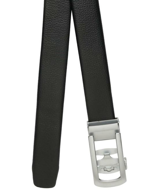 TYBELT Vegan Leather Belt for Men  Adjustable Autolock Buckle Formal Belts for Men up to 44 Inches  Men Belt for Any Occasion  Black Color (Pack of 1)87