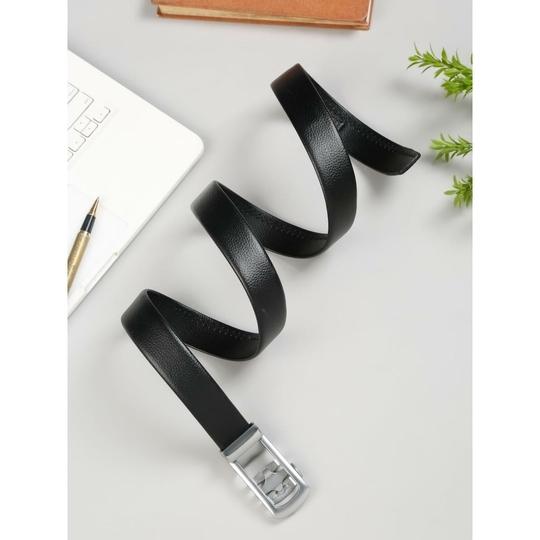 TYBELT Vegan Leather Belt for Men  Adjustable Autolock Buckle Formal Belts for Men up to 44 Inches  Men Belt for Any Occasion  Black Color (Pack of 1)87