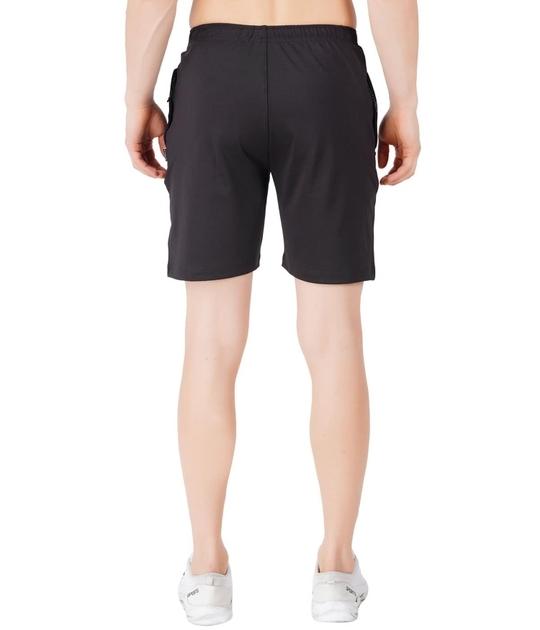 VEGO Men's Regular Fit Cotton Shorts_Black_M