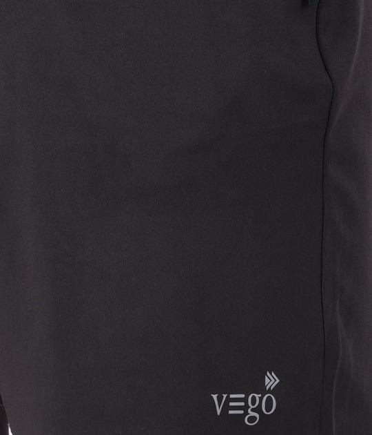 VEGO Men's Regular Fit Cotton Shorts_Black_M