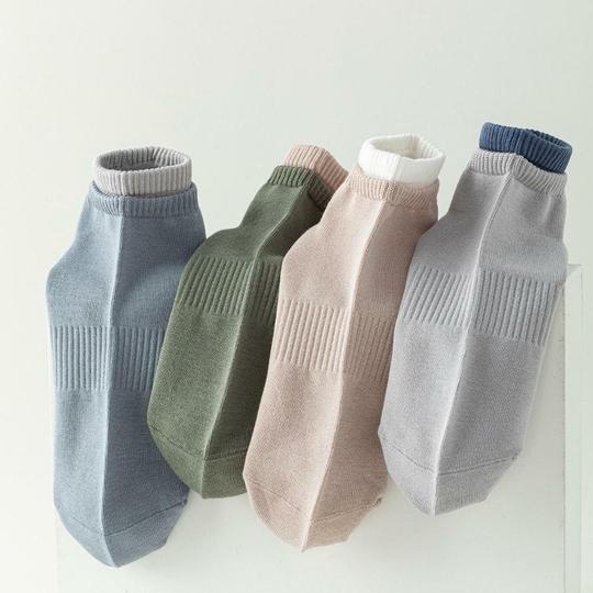 D-BLUE FASHION Pure Cotton Ankle Socks for Men | Ultra-Soft Breathable Comfort Fit | Stylish Wear - Anti-Sweat Socks (6 PAIR)