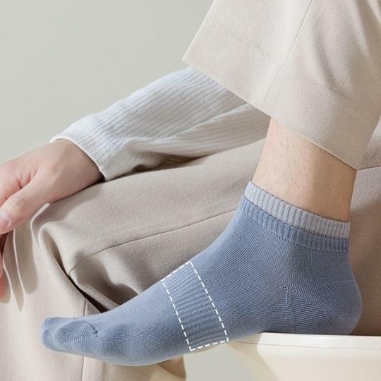 D-BLUE FASHION Pure Cotton Ankle Socks for Men | Ultra-Soft Breathable Comfort Fit | Stylish Wear - Anti-Sweat Socks (6 PAIR)