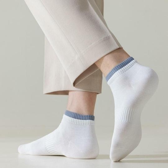 D-BLUE FASHION Pure Cotton Ankle Socks for Men | Ultra-Soft Breathable Comfort Fit | Stylish Wear - Anti-Sweat Socks (6 PAIR)