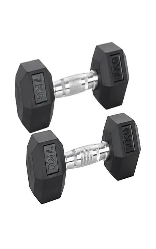 Sridaya Hex dumbbells (7, Kilograms) Dumbbell