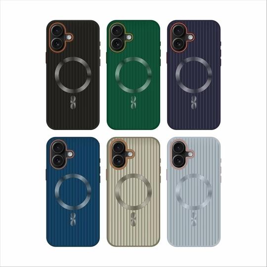MINTZZ Case for Apple iPhone 16 | Compatible with MagSafe | Shockproof Magnetic Back Cover | Military Grade Protection | Slim Textured Grip | Raised Edges | Blue